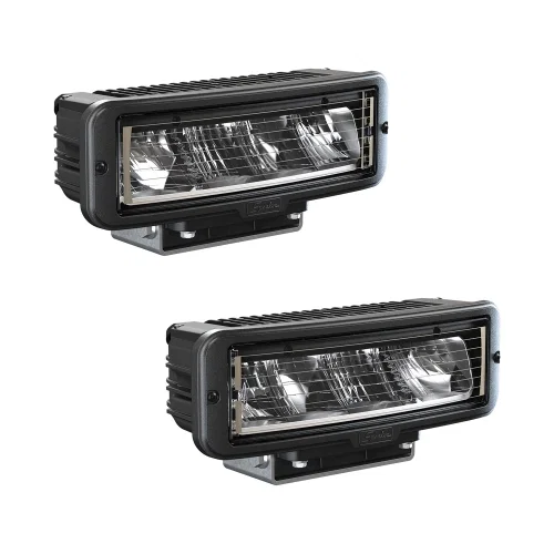 0552243 – JW SPEAKER Snow Plow Light, Auxiliary Heated Headlight With Turn Signal LED Clear/Amber Bulbs 11.48 Inch Wi...